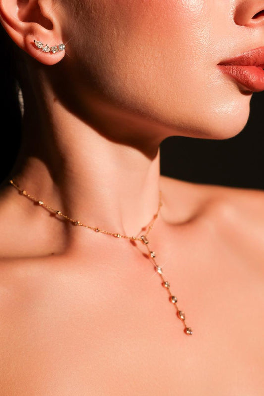 Journey of Light Yellow Gold Necklace